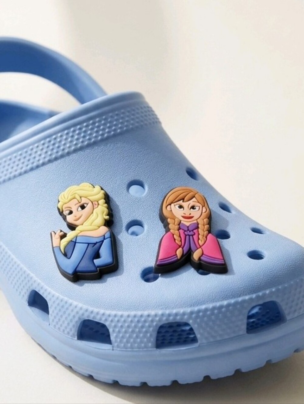 Elsa Anna Croc Shoe Charms | Cartoon Jibbitz Style Accessories | Fits Crocs NEW